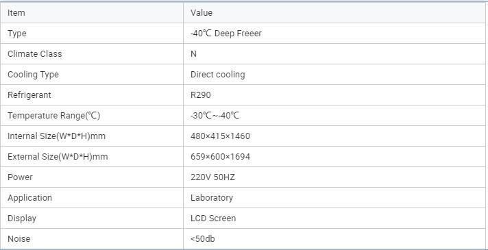 Deep Freezer Ultra Low Temperature Freezer