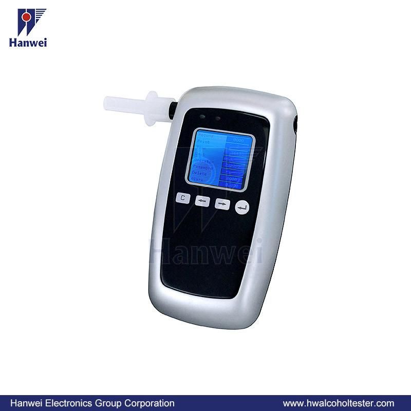 Professional Fuel Cell Alcohol Tester Police LCD Safety Road Breathalyzer Equipment