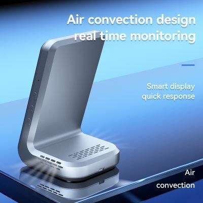 Ndoor Air Quality Monitor Desktop Carbon Dioxide Gas CO2 Meter Detector, Temperature Humid CO2 Monitor