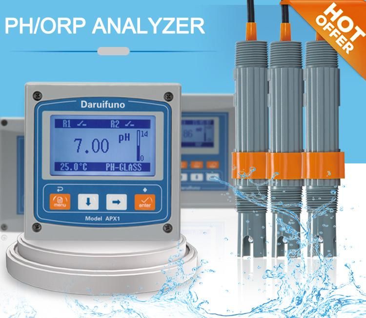 Enhanced ABS Firm Structure 800g Online Liquid Analyzer pH ORP Meter for Food and Beverages