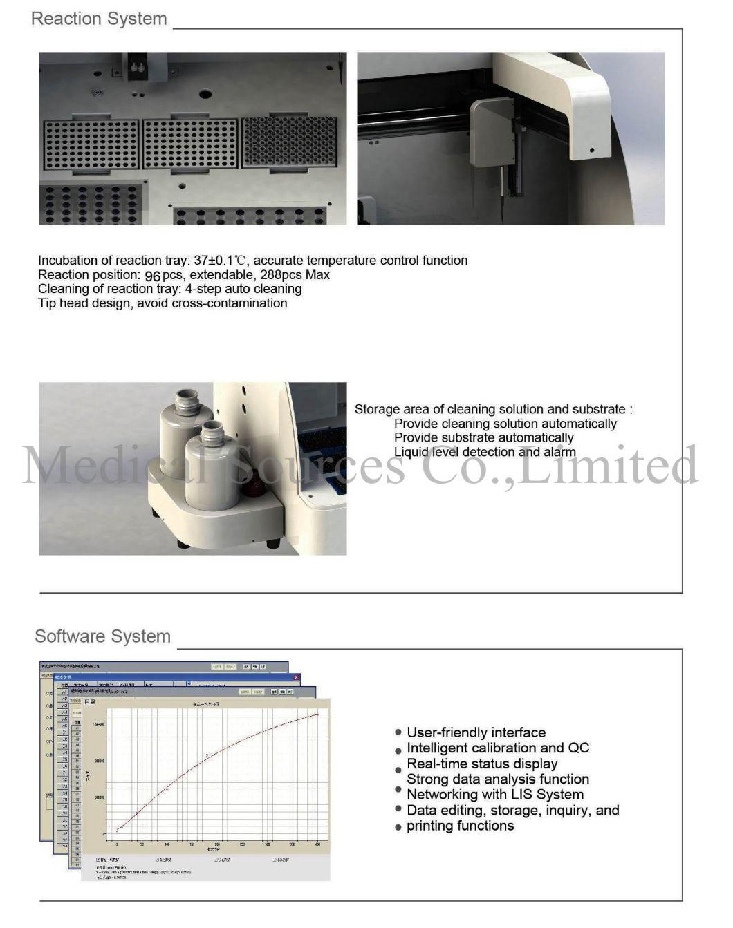 (MS-T60) Fully Automatic Chemiluminescent Immunoassay Clia Analyzer