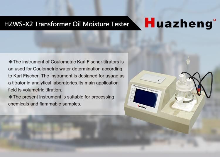 Karl Fischer Coulometric Titration Method Water in Oil Content Analyzer