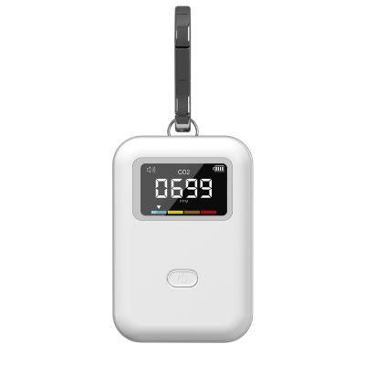 900 Ma Low Power Consumption Fast Charging High Precision Handheld Portable CO2 Monitor Real-Time CO2 Detector