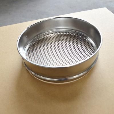 Woven Wire Round Perforated Plate Test Sieve