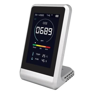 Air Quality Detector Real-Time Monitoring of CO2 Concentration, Temperature and Humidity Environment Monitor High-Precision CO2 Detector