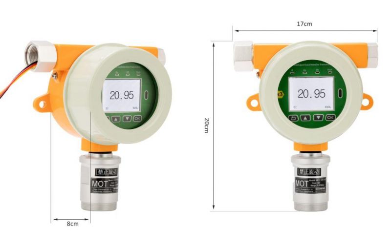 Wall Mounted LED Display Argon Ar Gas Monitor (Ar)