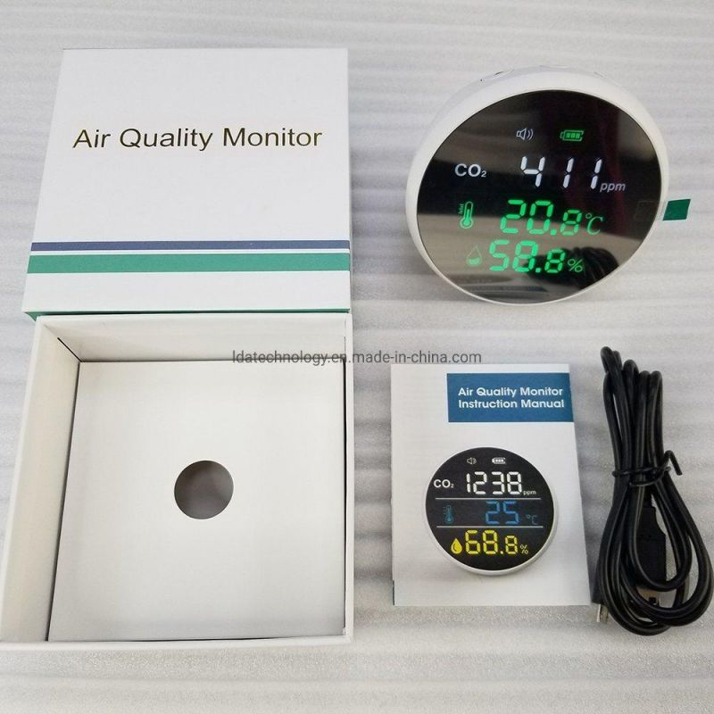 Lda Carbon Dioxide Detector Mini CO2 Meter Air Quality Monitor CO2 Measure Tester CO2 Gas Analyzers