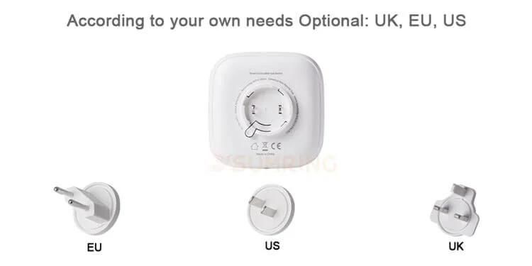 Tuya Smart WiFi/GPRS Gas Detector Alarm Natural Leak Combustible LPG Gas Detector for Home Alarm System EU Plug