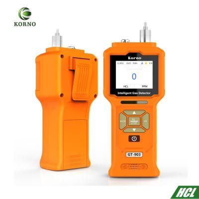 Ce Certified Portable HCl Gas Detector Handheld Hydrogen Chloride Gas Analyzer