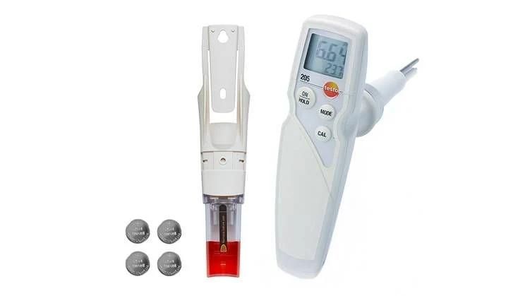 Original Testo 205 - pH/Temperature Measuring Instrument Testo205 pH Meter for Semi-Solid Media