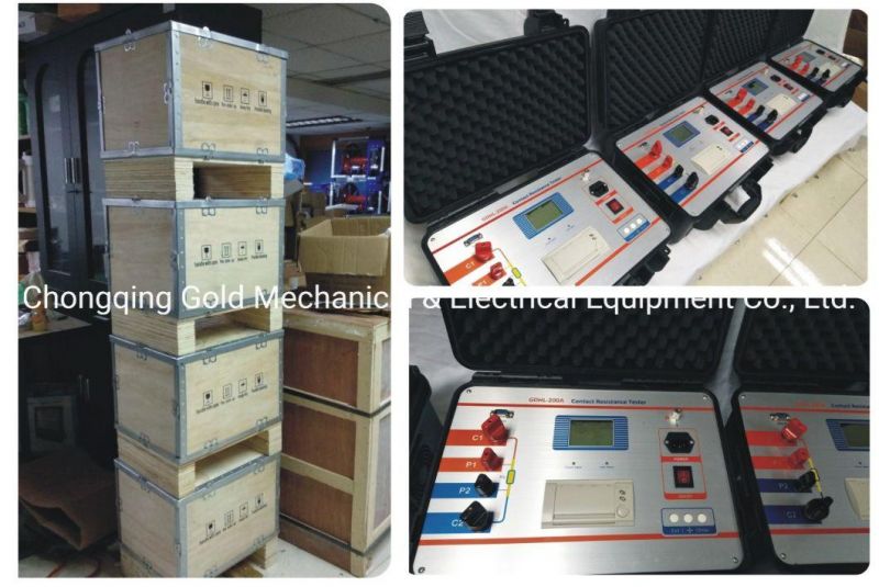 Gdhl-100A/200A Breaker Contact Resistance Tester Switchgear Micro Ohm Meter