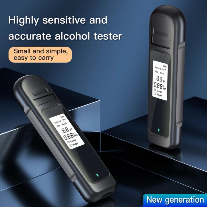 Wholesale Manufacturer OEM ODM Portable Mini Alcohol Meter Tester Breathalyzer LCD Digital Alcohol Tester