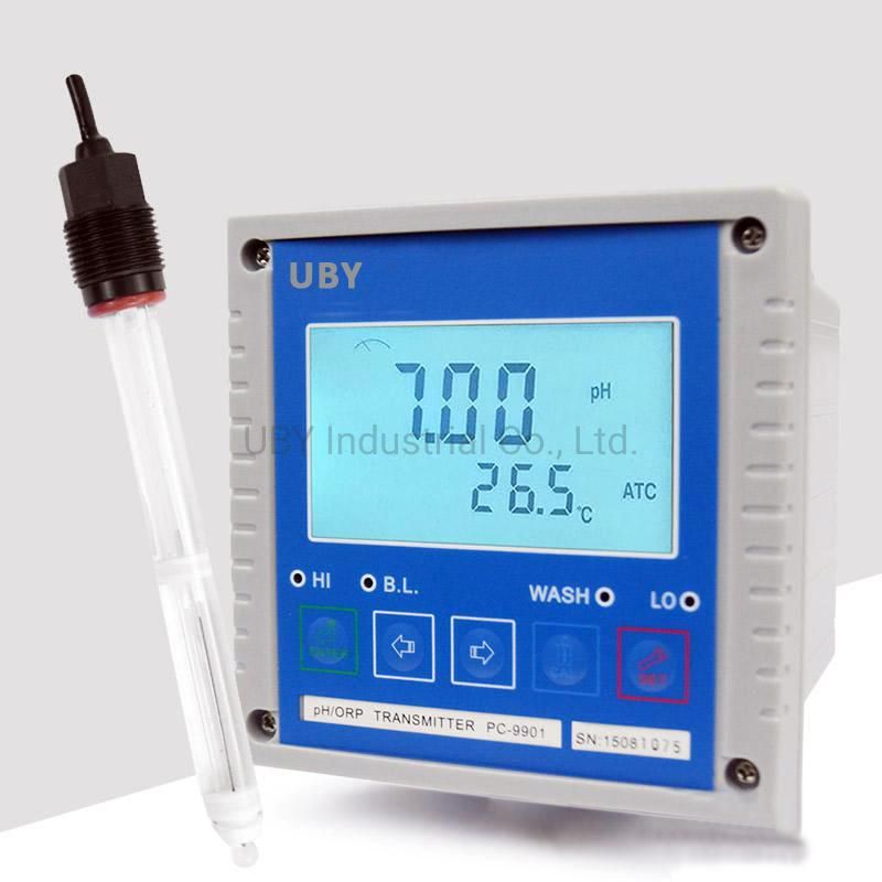 Inline Hydroponic Intelligent pH Ec Meter Digital Controller Dual Temperature Controller