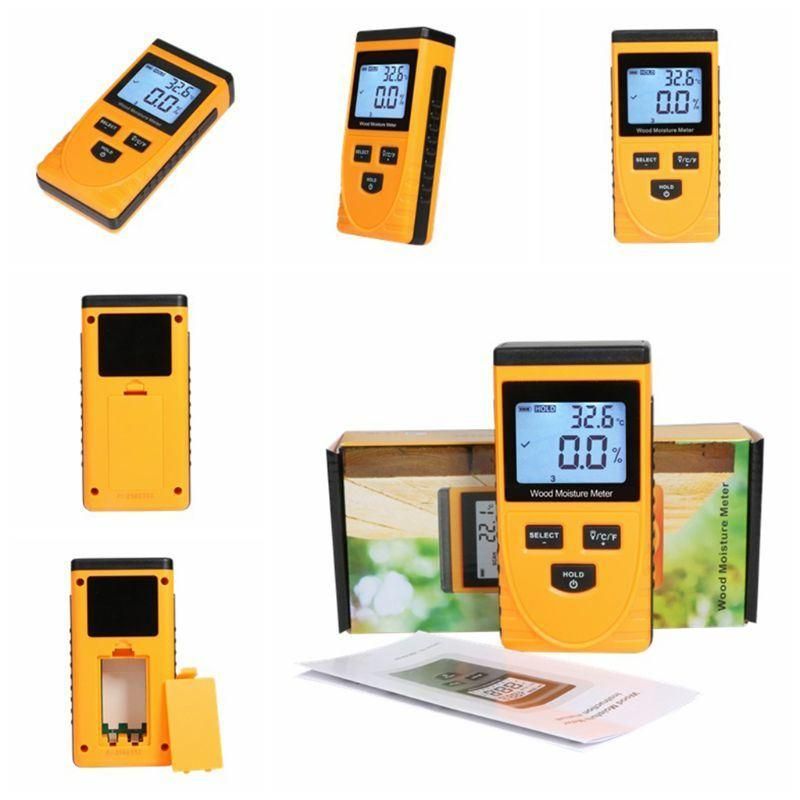 Digital Wood Moisture Meter Humidity Tester Hygrometer Timber Damp Detector