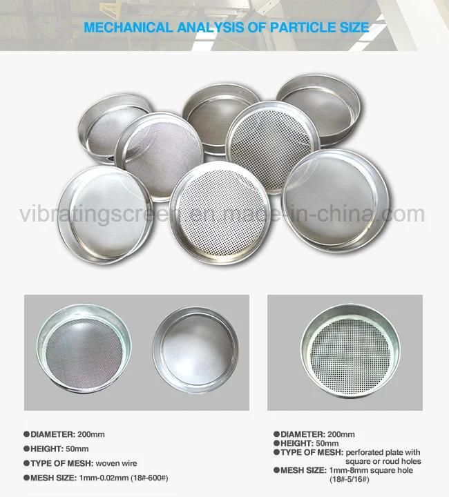 Particle Size Analysis Lab Standard Test Sieve