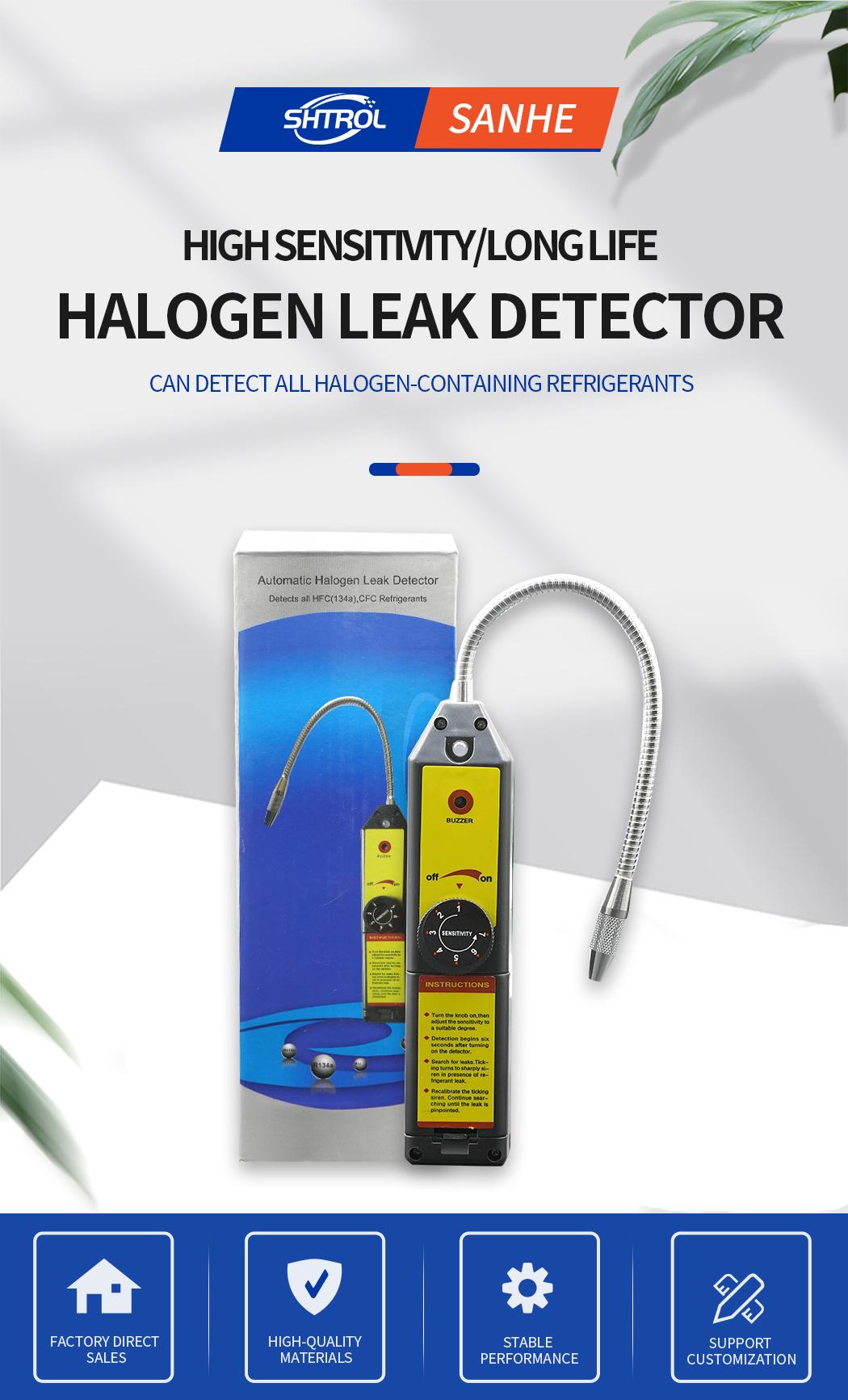Halogen Leak Detector Wjl-6000 Refrigerant Air Conditioning Leak Detector Car Repair Portable Electronic Leak Detector