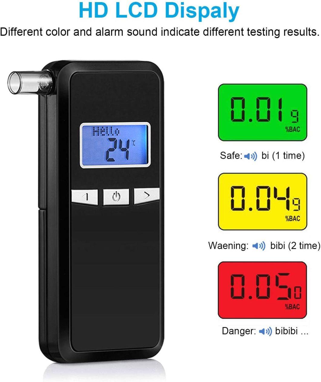 New Portable LED Alcohol Breath Tester Breathalyzer with Camera