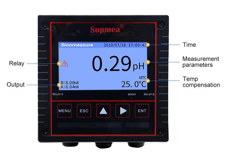 pH and Temperature Sensor Online pH Sensor