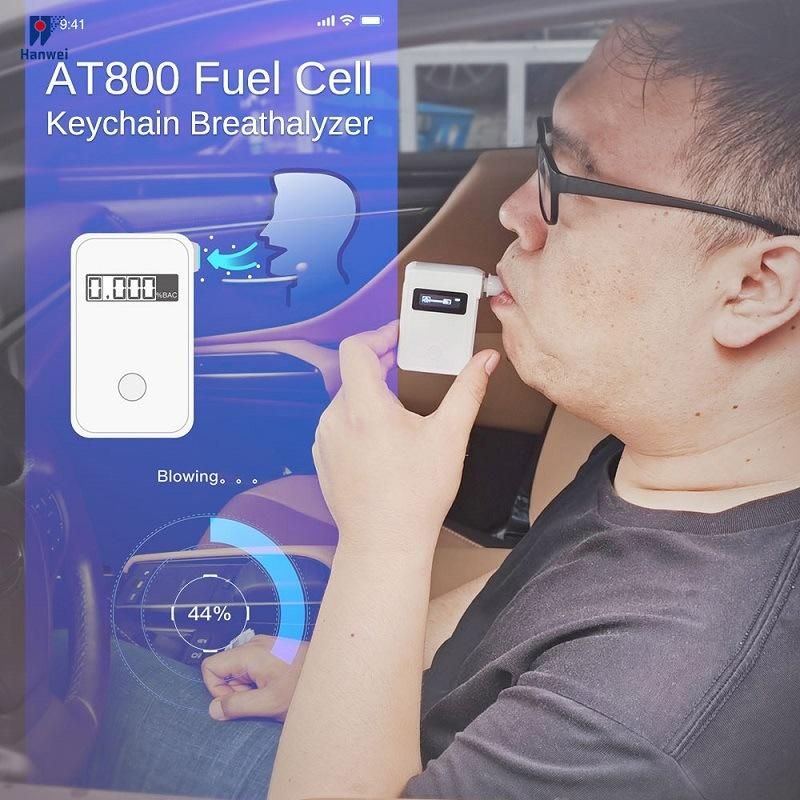 Low Cost Fuel Cell Alcohol Tester At800 Breathalyzer Compact Size & Quick Response