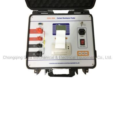 DC 600A IEC Contact Loop Resistance Tester for Power System