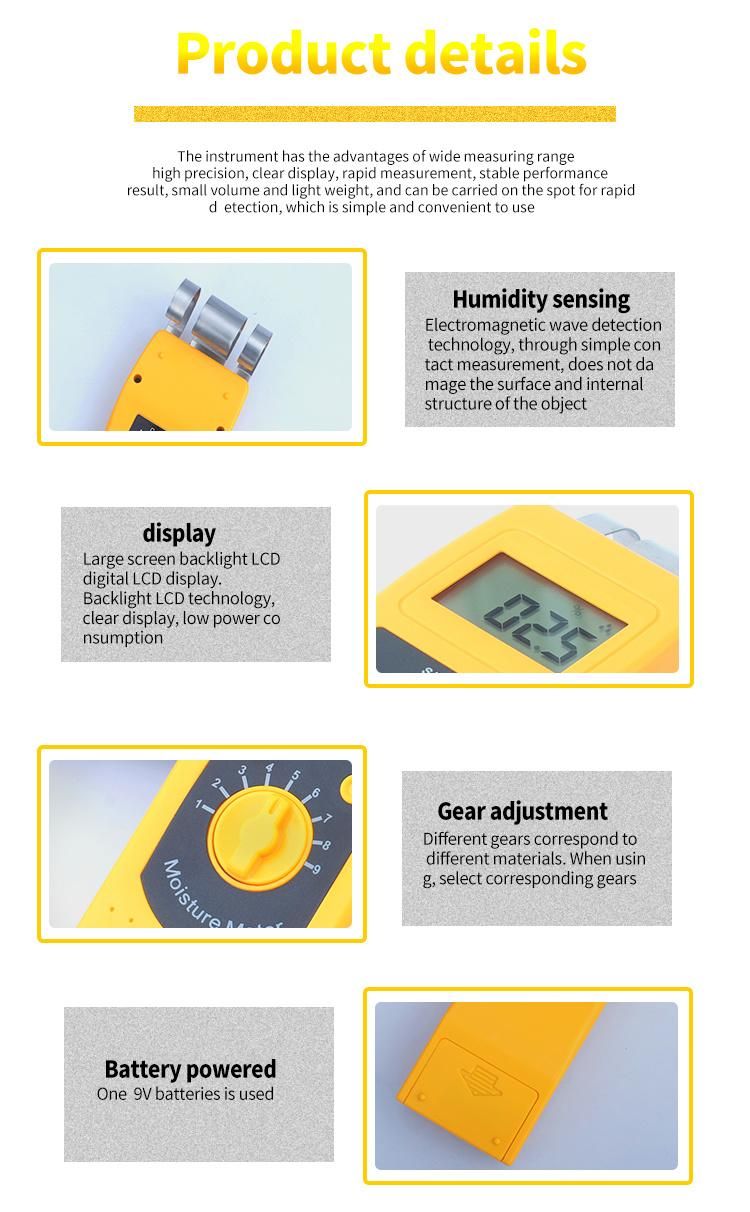 Digital Paper Moisture Meter Analyzer Dm200p