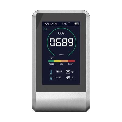 3-in-1 Air Monitor Real-Time Monitoring of Indoor Temperature and Humidity CO2 Concentration High-Precision CO2 Detector
