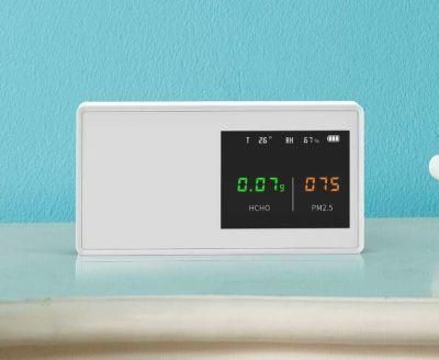 Home Portable Humidity Indicator Meter Air Quality Monitor Pm2.5 Medidor Hcho Detector Temperature Sensor