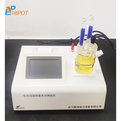 Automatic Transformer Oil Water Content Analyser Insulation Oil Test Equipment