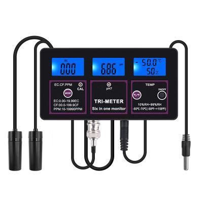 6 in 1 pH Ec CF Rh TDS Temp Tester