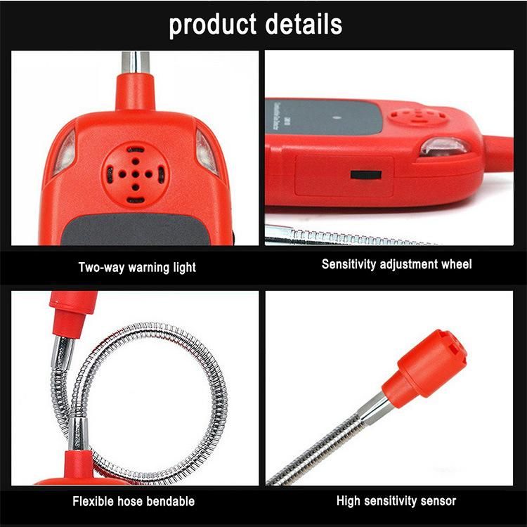 High Precision 50ppm Combustible Gas Alarm Leak Detector Liquefied Gas Detector