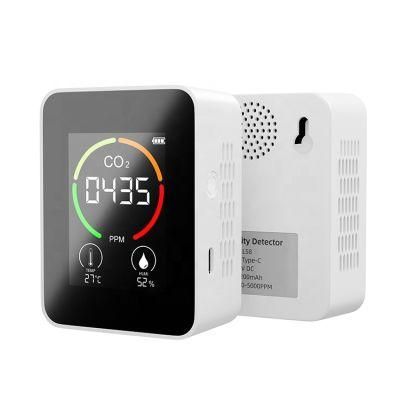 Indoor Air Quality Monitor Desktop Carbon Dioxide Gas CO2 Meter Detector Temperature Humidity CO2 Monitor