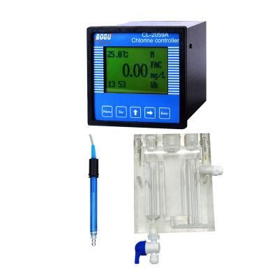 Boqu Cl-2059A Economic Model with Flow Cell Installation and Relays Control High and Low Concentration Online Residual Chlorine Analyzer