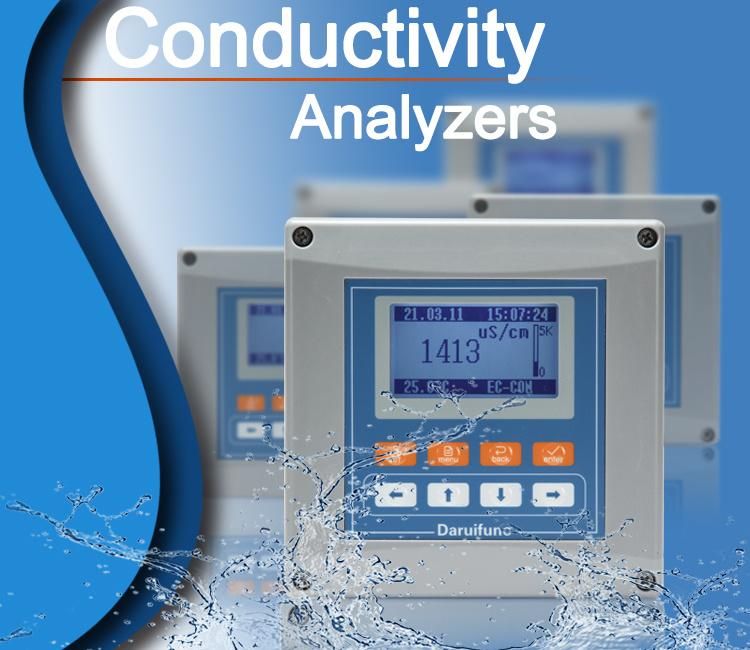 LCD Screen Digital Ec Controller Online Conductivity Meter for Cooling Water