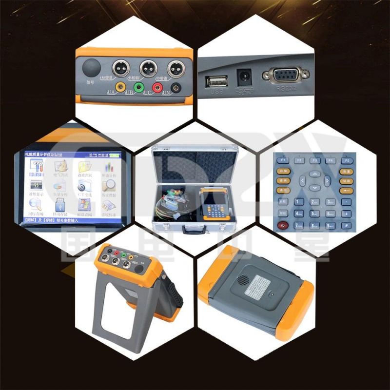 High Precision Portable Handheld Single Phase Three Phase Power Quality Tester Vector Analyzer Designed To Detect Power Grids