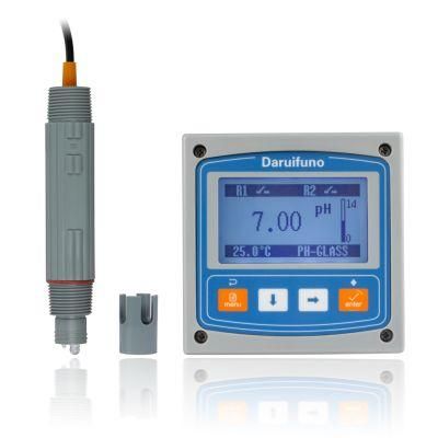 pH ORP Testing Analyzer with Two Relays for Dosing and Pump Controlling