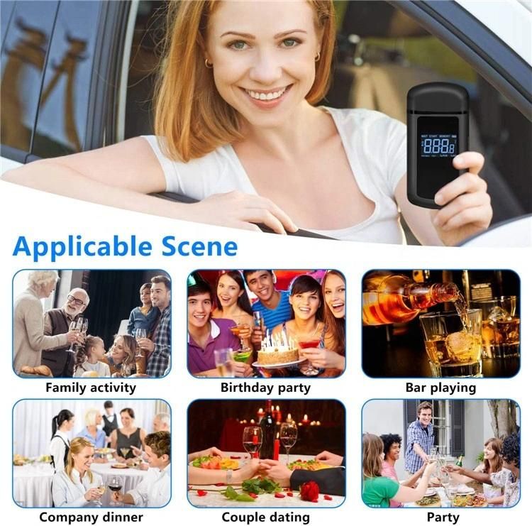 APP Control Digital Breathalyzer Portable Alcohol Tester for Car Drivers