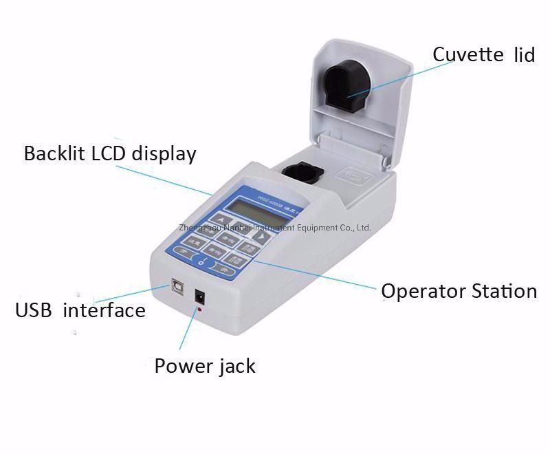 China Manufacturer Water Treatment Digital Portable Turbidity Meter