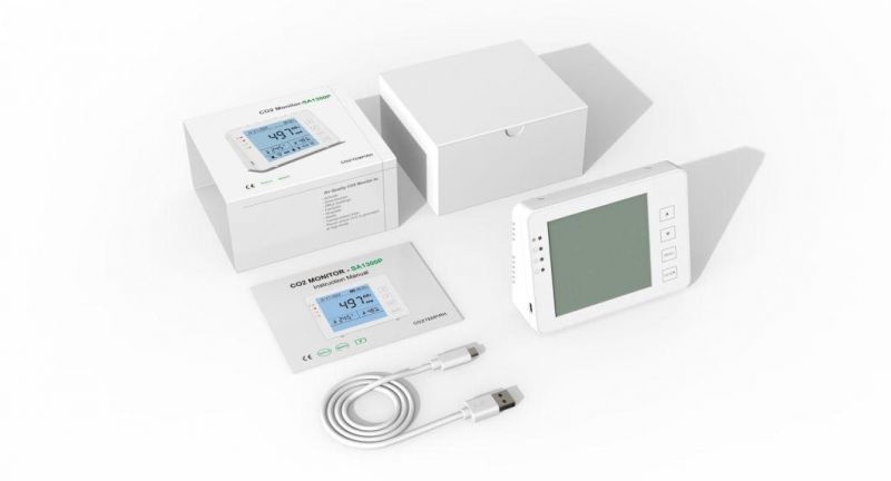 Air Quality CO2 Monitor with Data Logger with USB Power and Data Export CO2 Meter