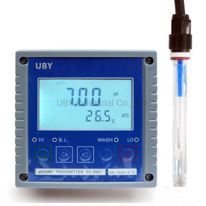 Inline Hydroponic Intelligent pH Ec Meter Digital Controller Dual Temperature Controller