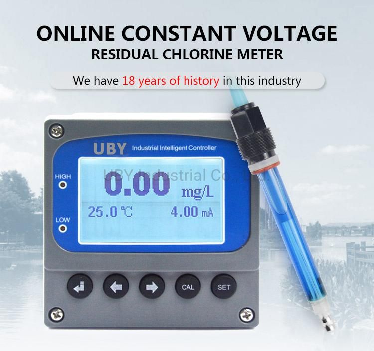 Flow Cell Model for Sanitary Water and Water Tank Online Residual Chlorine Meter