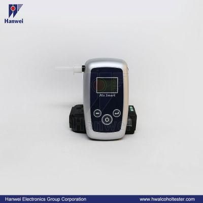 Red Backlit Commercial Portable High-Precision Breathalyzer with LCD Display and Replacement Mouthpieces