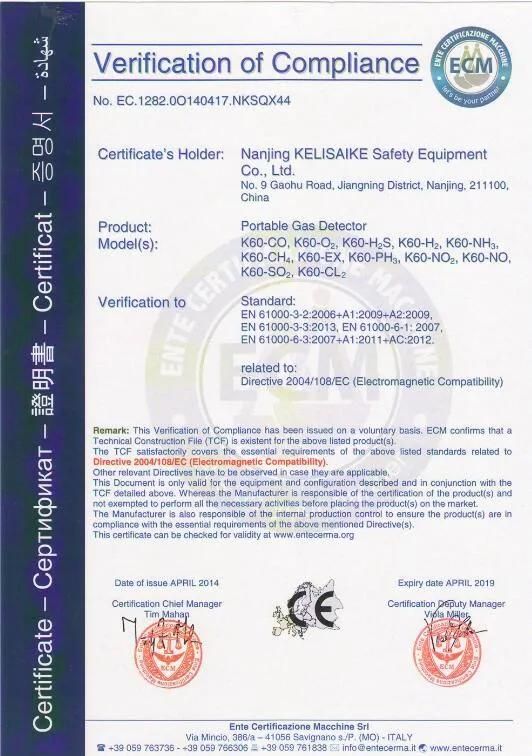 Ce Approved Gas Environment Monitoring Alarm H2s Gas Leak Detector