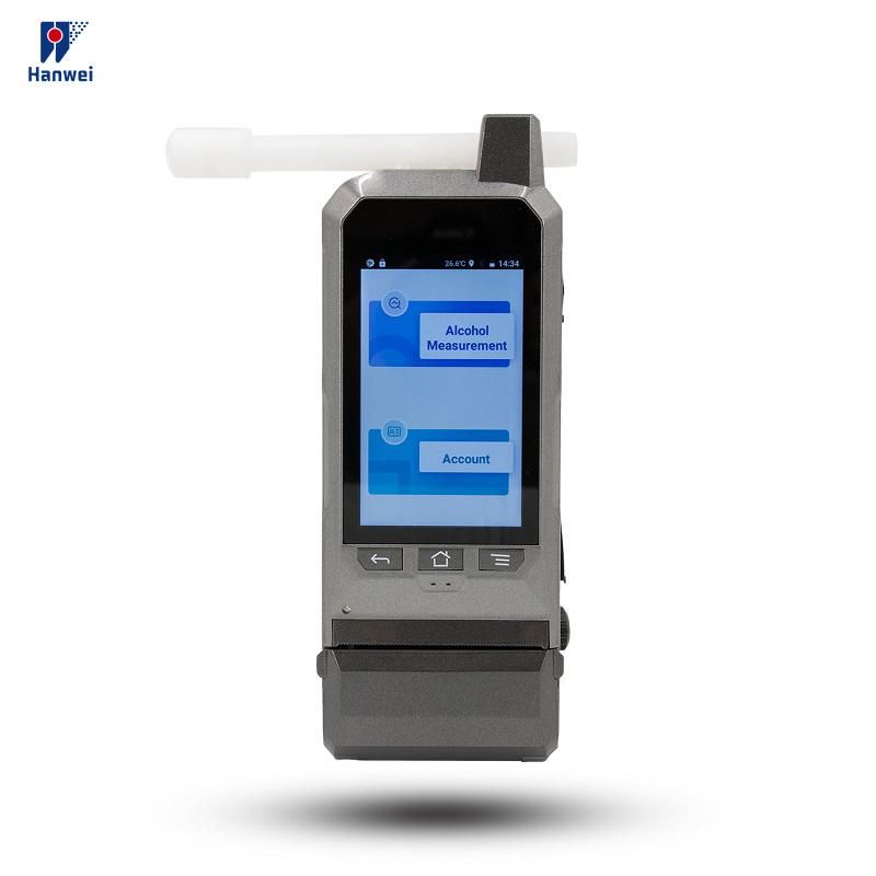 Professional Portable Alcohol Breathalyzer Colorful OLED Indication and Touch Screen Keyboard Input Low Power Consumption
