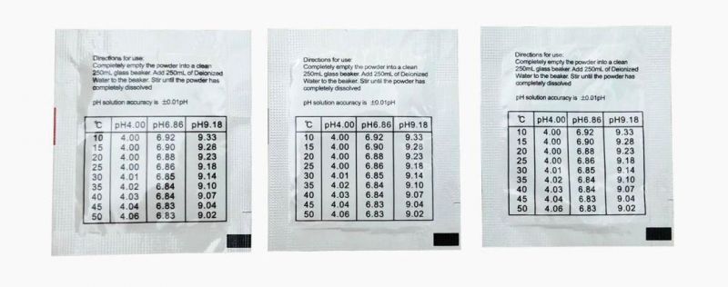 3 Bags/Set 3 Calibration Point 4.01/6.86/9.18 pH Buffer Powder for pH Meter Calibration Solution