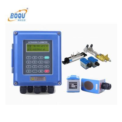 Boqu Bq-Ulf-100W Hot Sell Flow Meter with LCD Display with Rply 4-20mA Output and RS485 Wall Mounted Ultrasonic Flow Meter