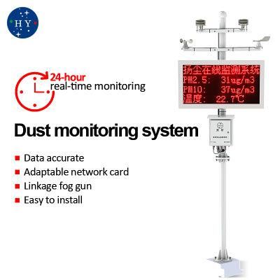 Dust Noise Monitoring System Pm2.5 Pm10 Dust Noise Temperature and Humidity Wind Direction Environmental Air Quality Detector.