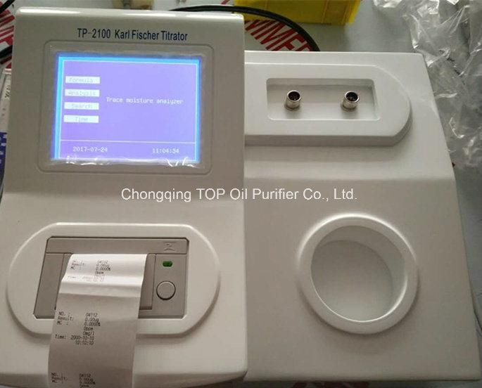 Karl Fischer Oil Moisture Content Tester (TP-2100)
