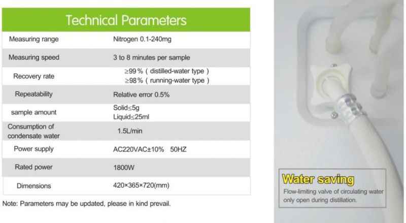 Biometer 3~8min/Sample Semi Automatic Kjeldahl Nitrogen Analyzer