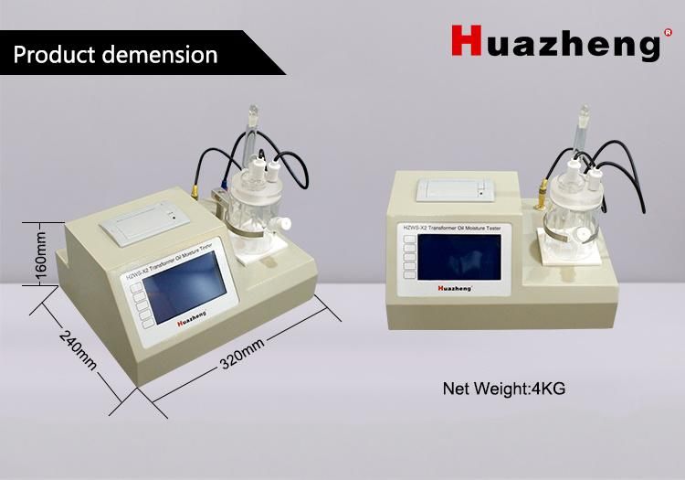 High Performance Oil Tester Portable Transformer Oil Water Content Analyzer