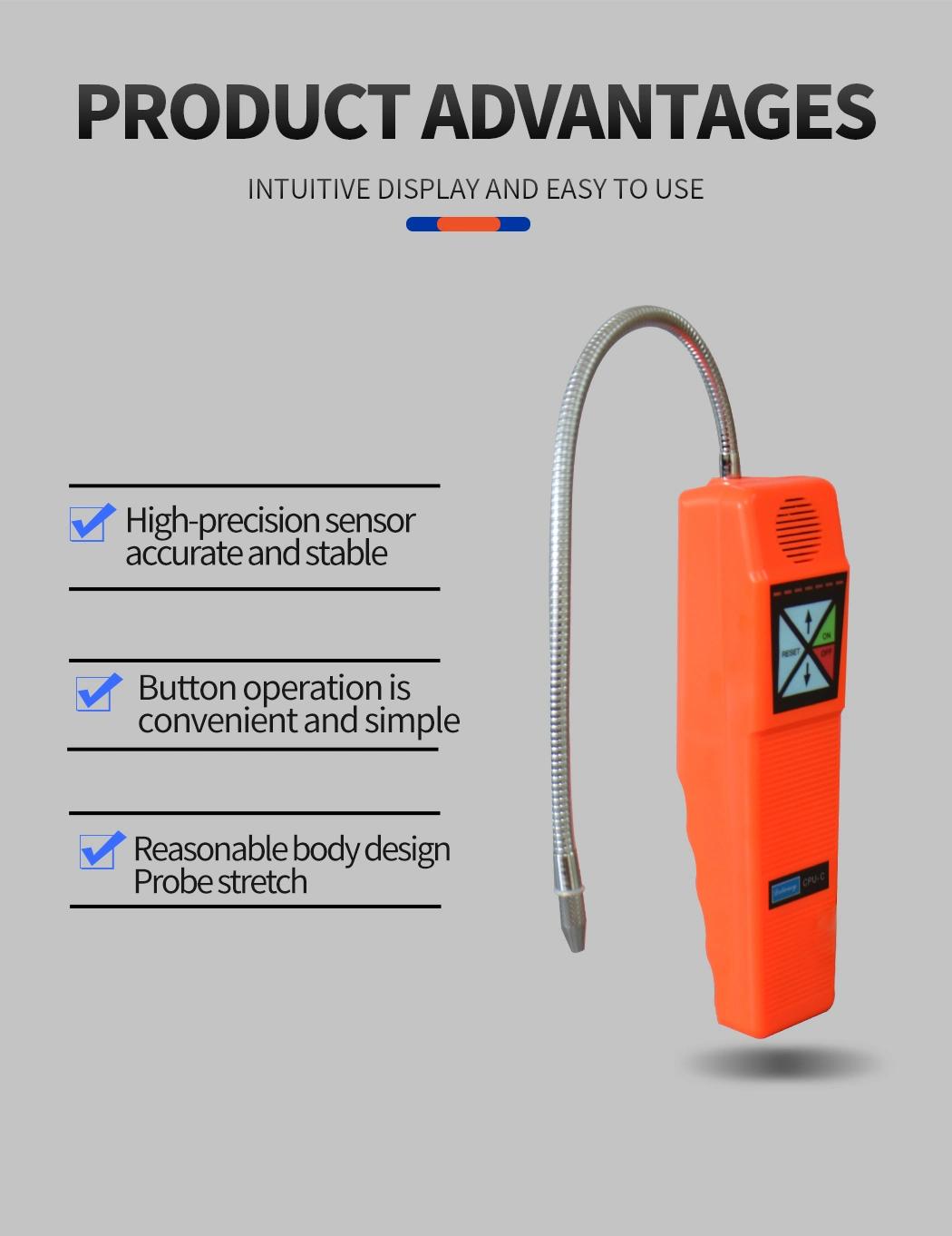 Halogen Leak Detector CPU-C Air Conditioning Halogen Leak Detector Air Conditioning Leak Detection Refrigerant Car Leak Detector